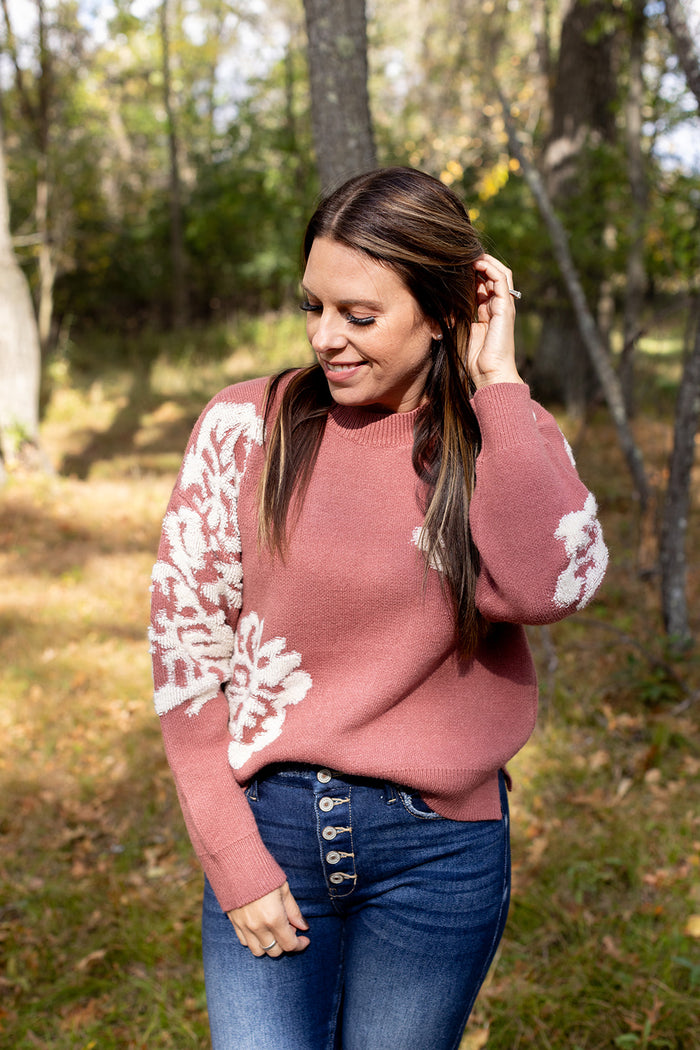 Moving On Floral Sweater - *1 LEFT*