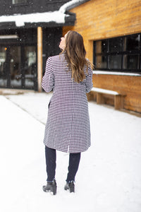 Check It Off Houndstooth Coat - *1 LEFT*