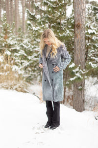 Check It Off Houndstooth Coat - *1 LEFT*