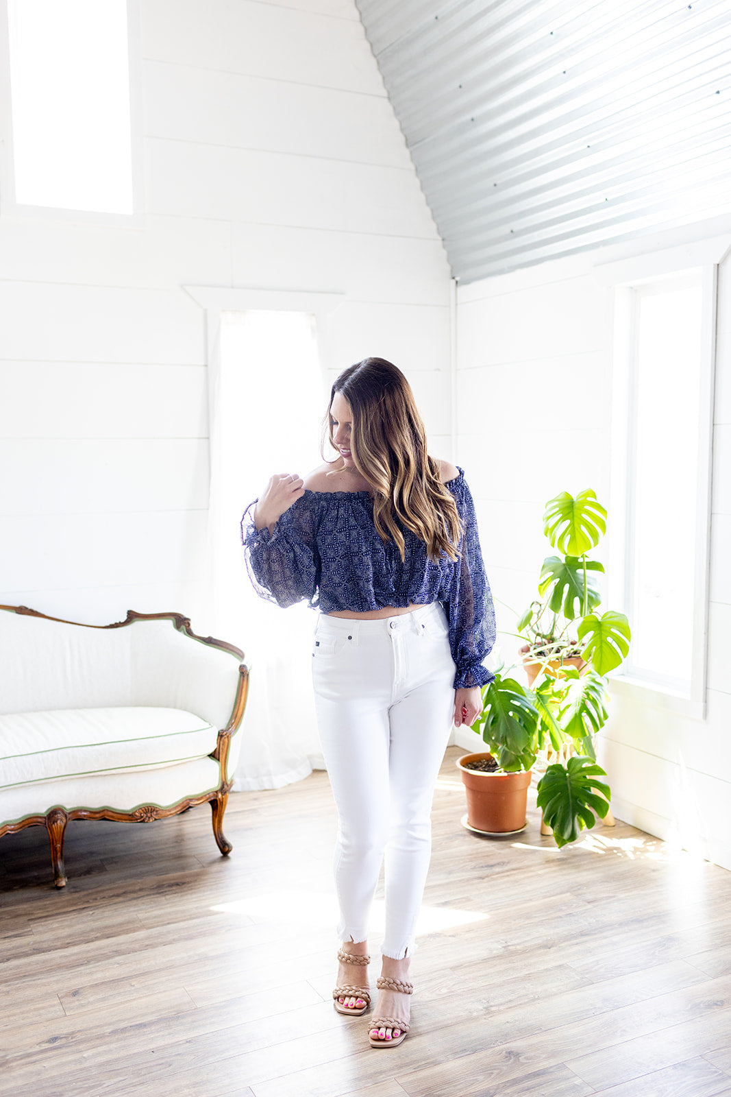 Blue Crush Printed Top