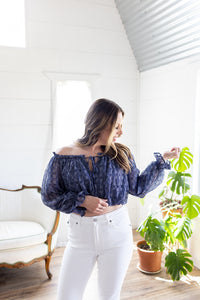 Blue Crush Printed Top