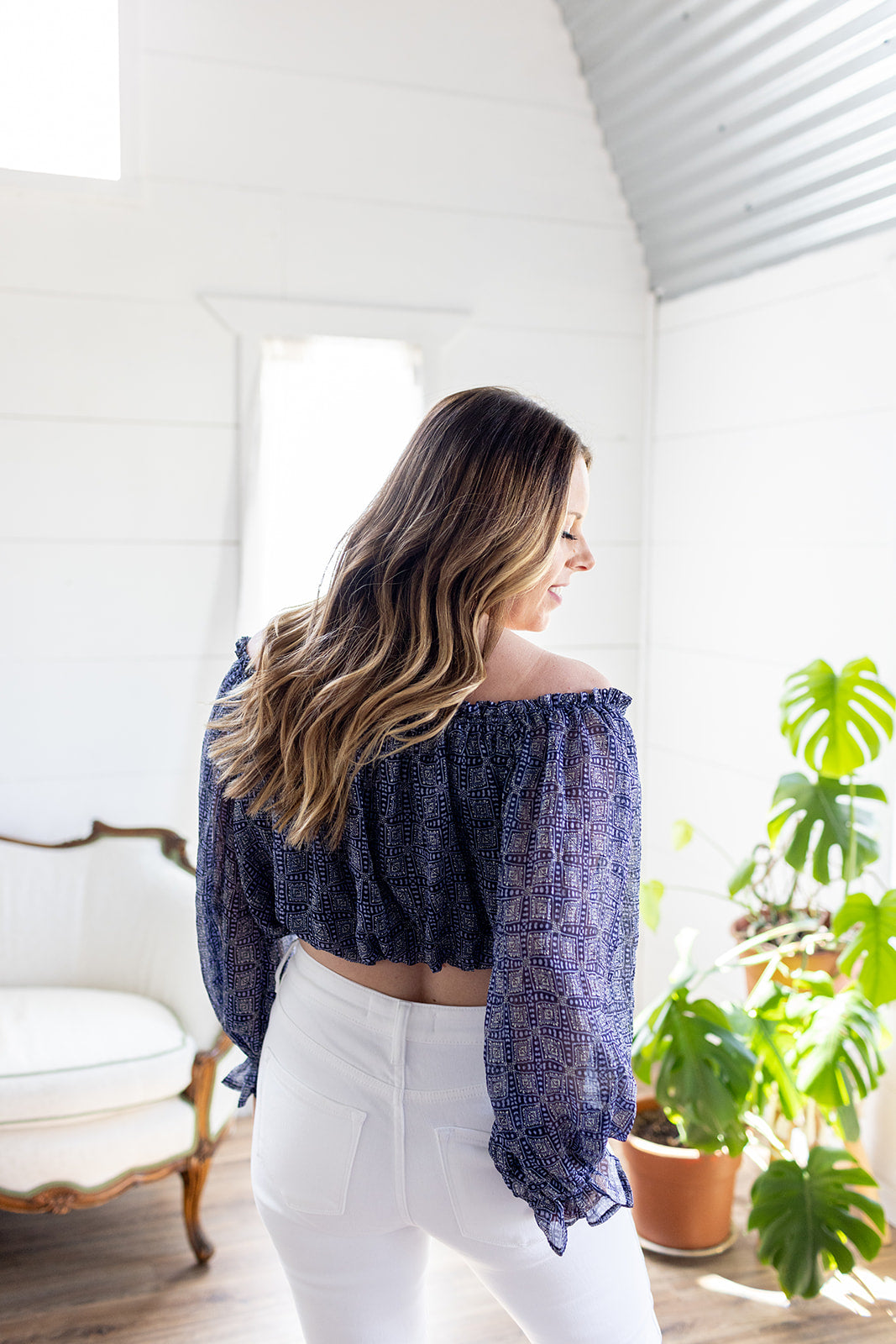Blue Crush Printed Top