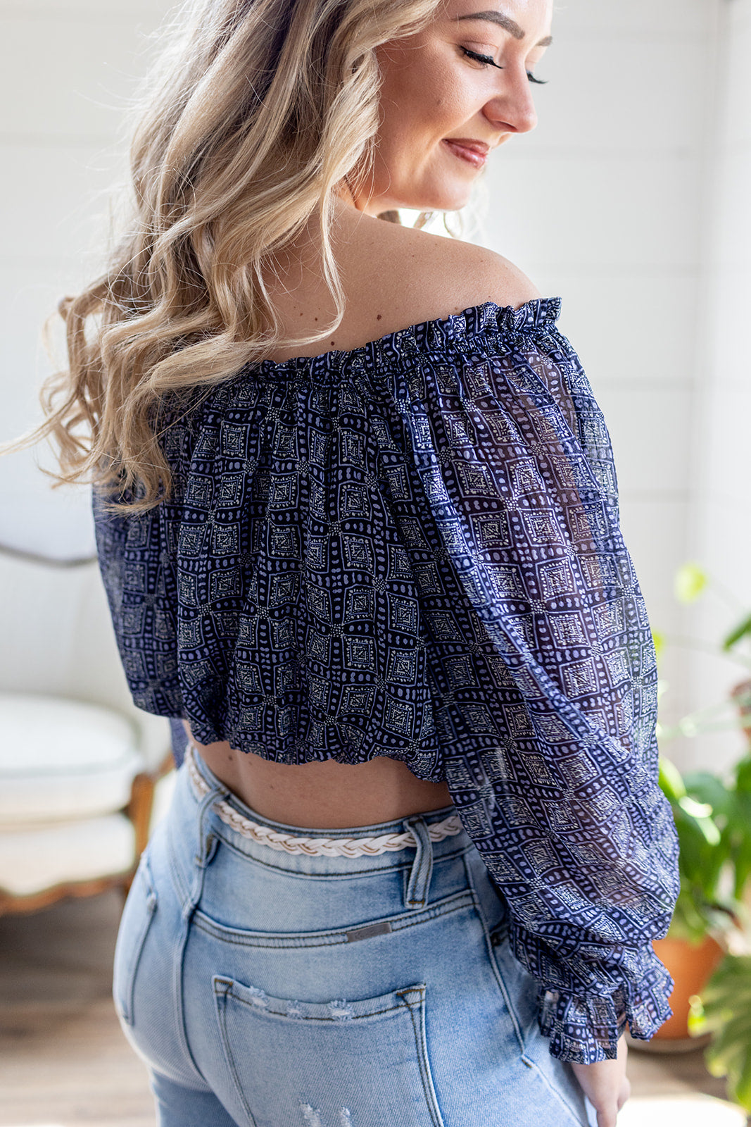 Blue Crush Printed Top