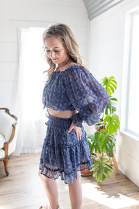 Blue Crush Printed Top