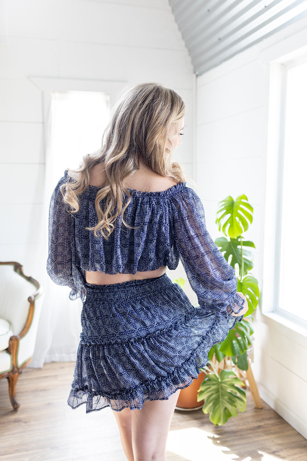 Blue Crush Printed Top