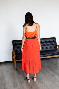 Worth The Callout Pleated Maxi Skirt - *1 LEFT*