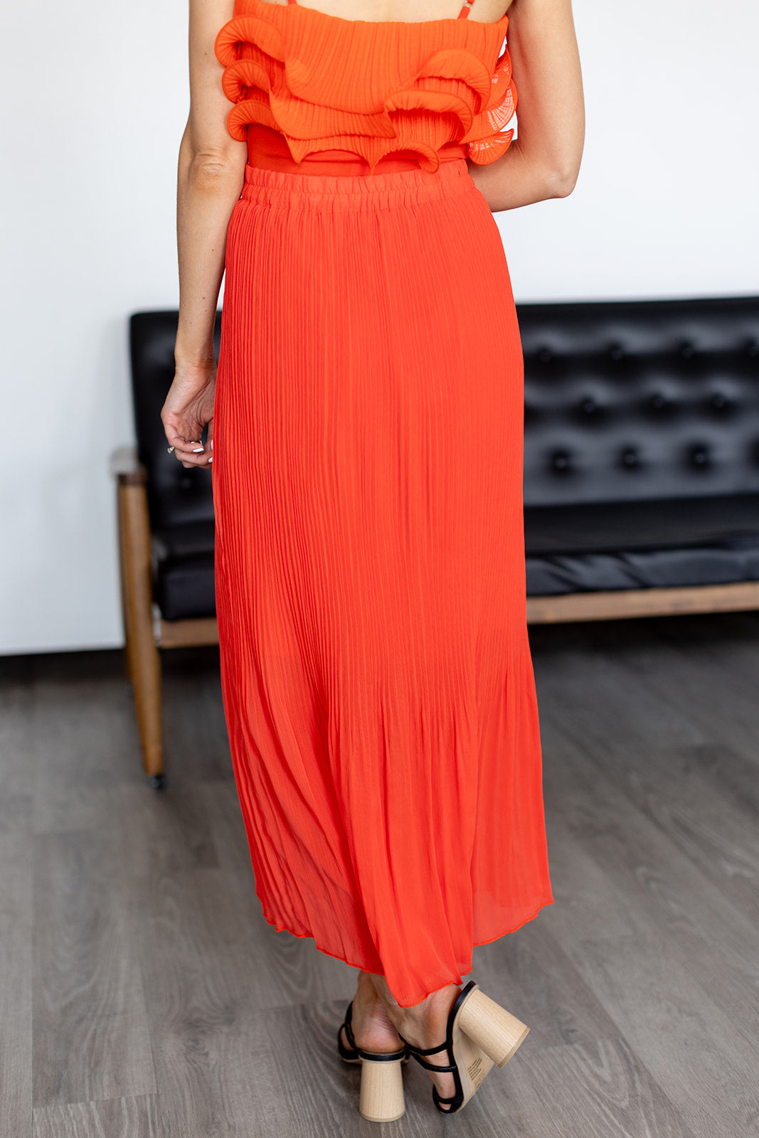 Worth The Callout Pleated Maxi Skirt - *1 LEFT*