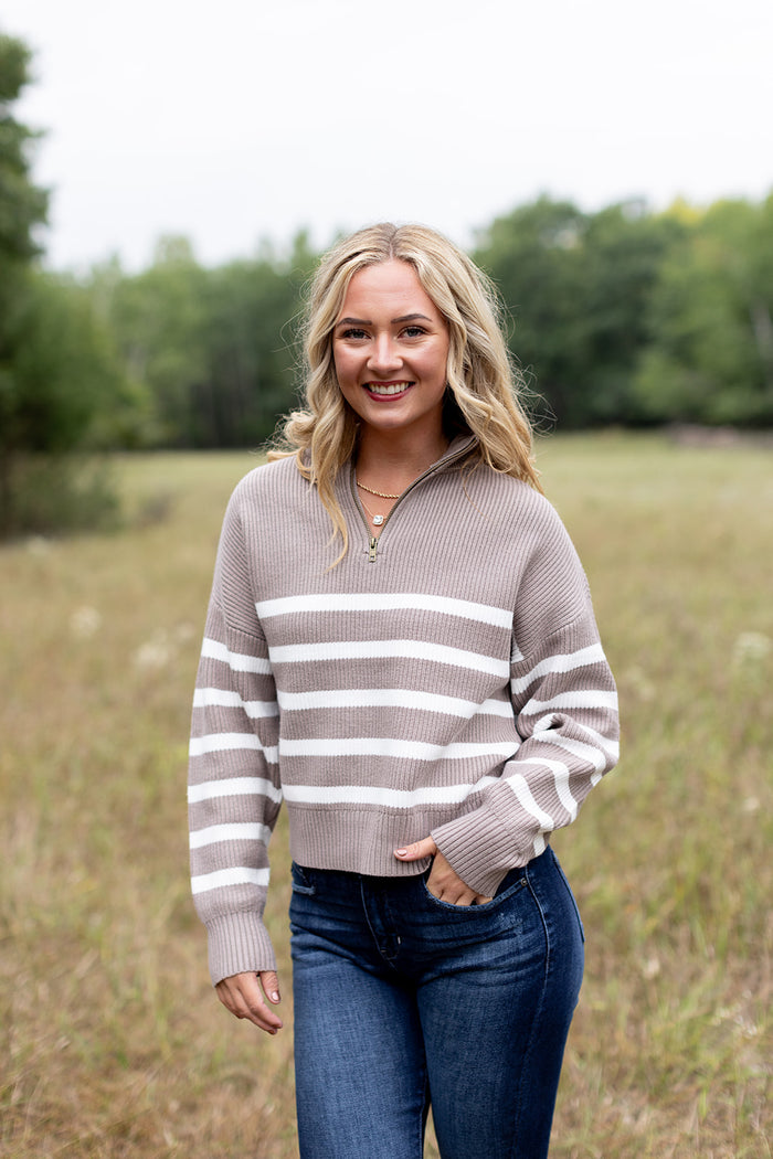 Your New Fav Half Zip Sweater - *SOLD OUT*
