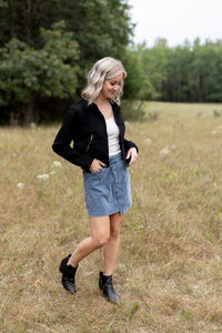 Not Letting Go Cord Mini Skirt - *LOW STOCK*