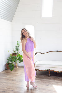 Kiss The Sky Pleated Maxi Dress - *LOW STOCK*