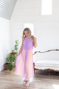 Kiss The Sky Pleated Maxi Dress - *LOW STOCK*