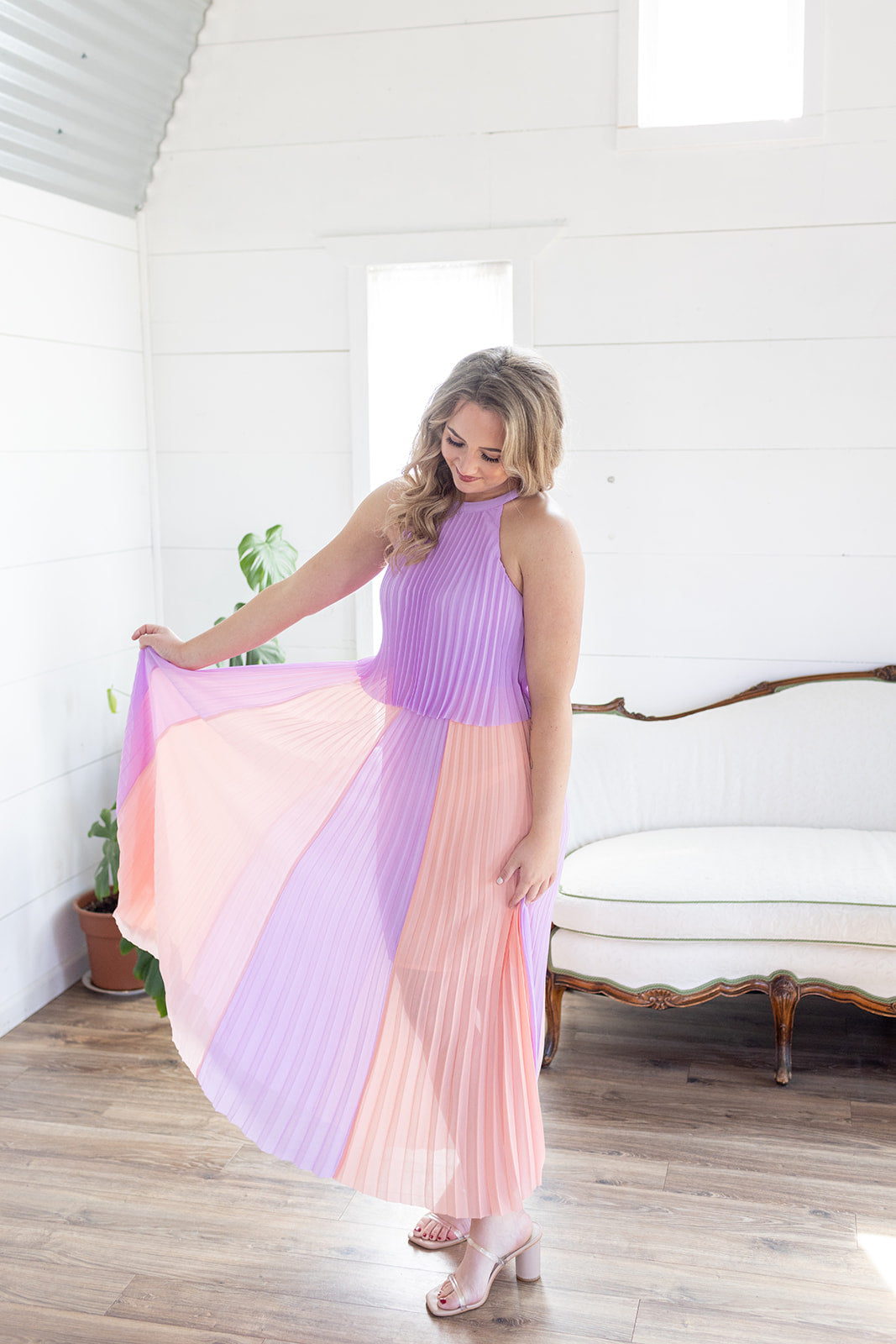 Kiss The Sky Pleated Maxi Dress - *LOW STOCK*