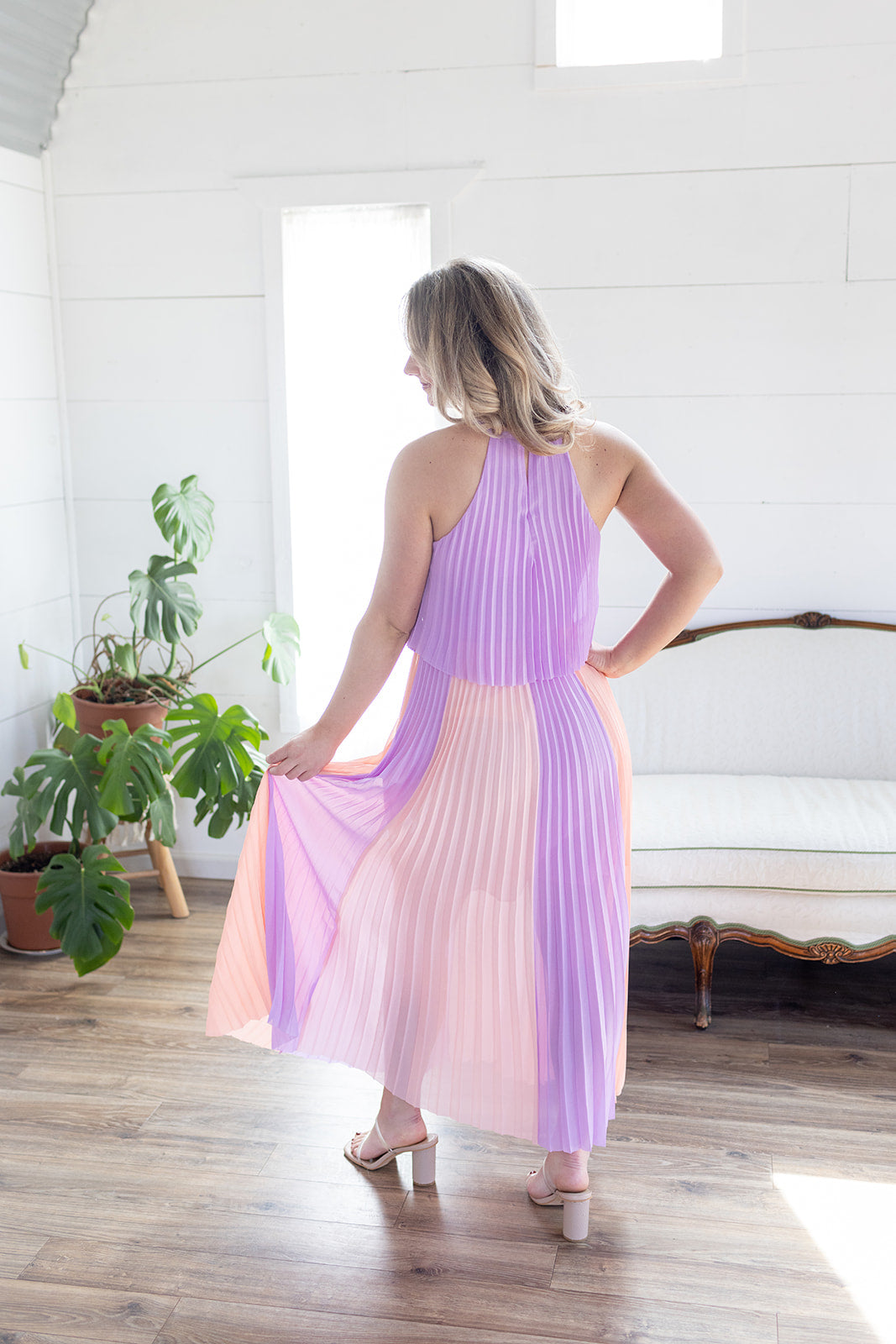 Kiss The Sky Pleated Maxi Dress - *LOW STOCK*