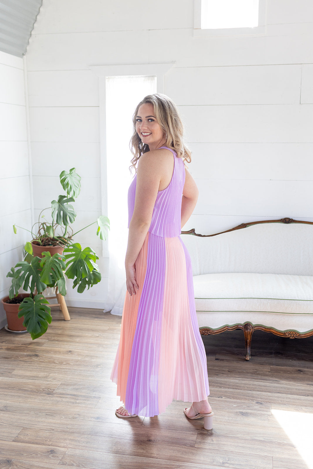 Kiss The Sky Pleated Maxi Dress - *LOW STOCK*