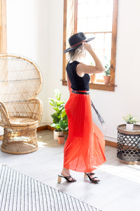 Worth The Callout Pleated Maxi Skirt - *1 LEFT*