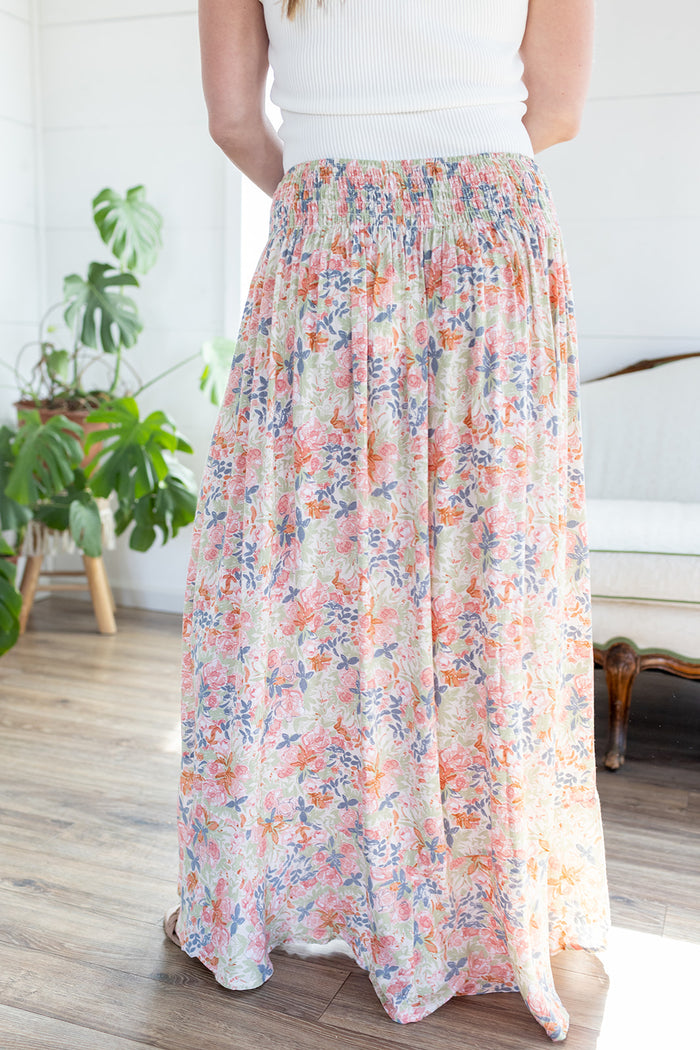 Play Date Floral Maxi Skirt