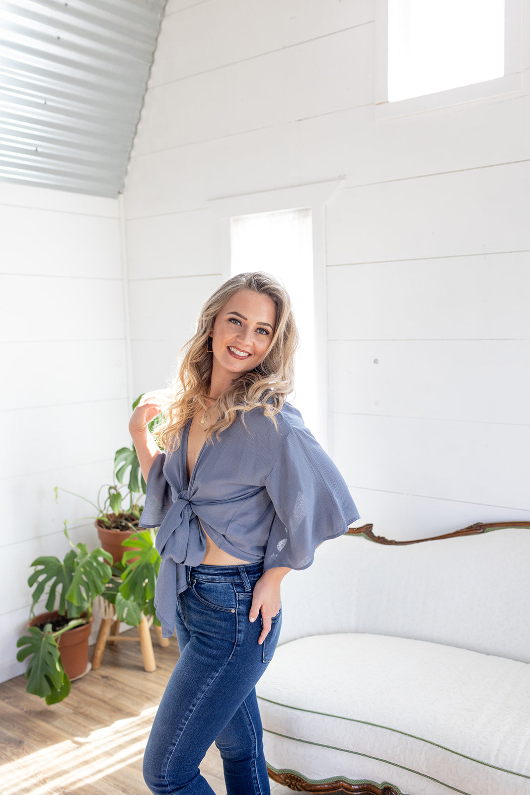 Jetsetter Tie Front Top - *LOW STOCK*