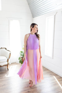 Kiss The Sky Pleated Maxi Dress - *LOW STOCK*