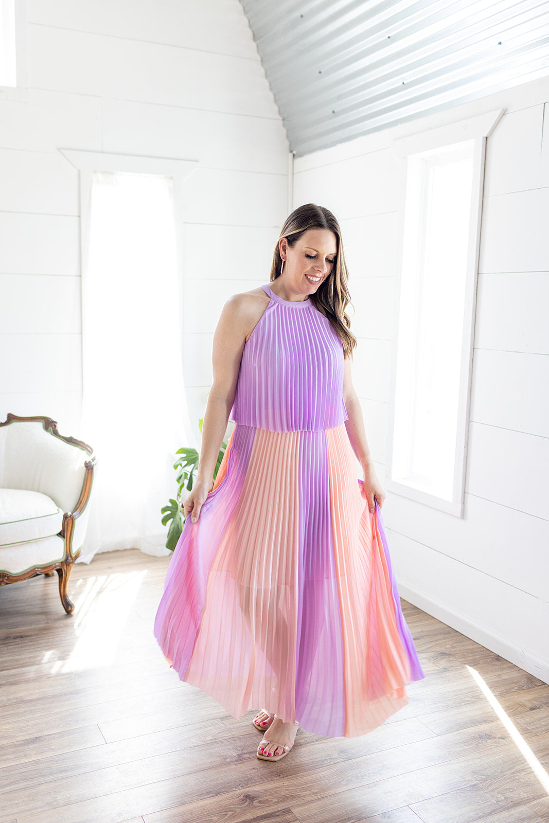 Kiss The Sky Pleated Maxi Dress - *LOW STOCK*