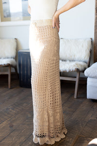 Beachside Stroll Hand Crochet Maxi Skirt - *1 LEFT*
