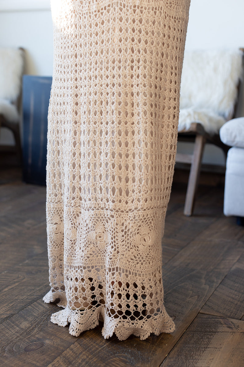 Beachside Stroll Hand Crochet Maxi Skirt - *1 LEFT*