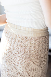 Beachside Stroll Hand Crochet Maxi Skirt - *1 LEFT*