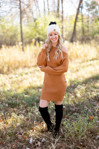 On Point OTS Sweater Dress - *1 LEFT*