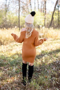 On Point OTS Sweater Dress - *1 LEFT*