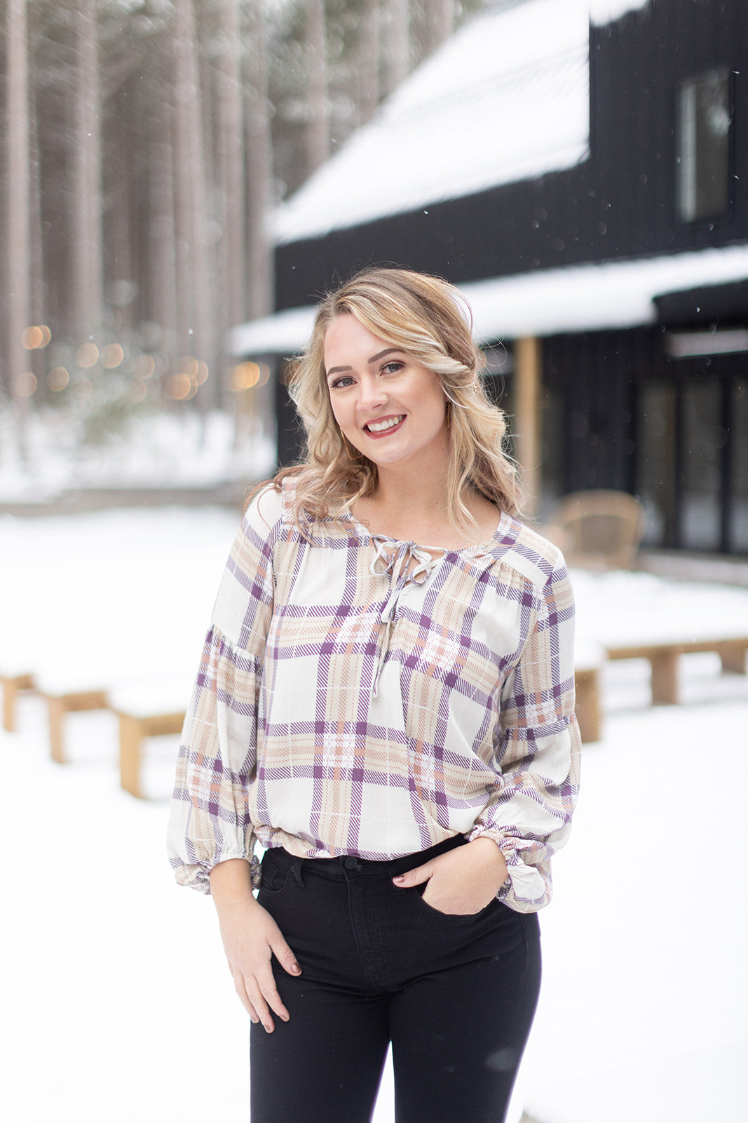 Always Right Plaid Top
