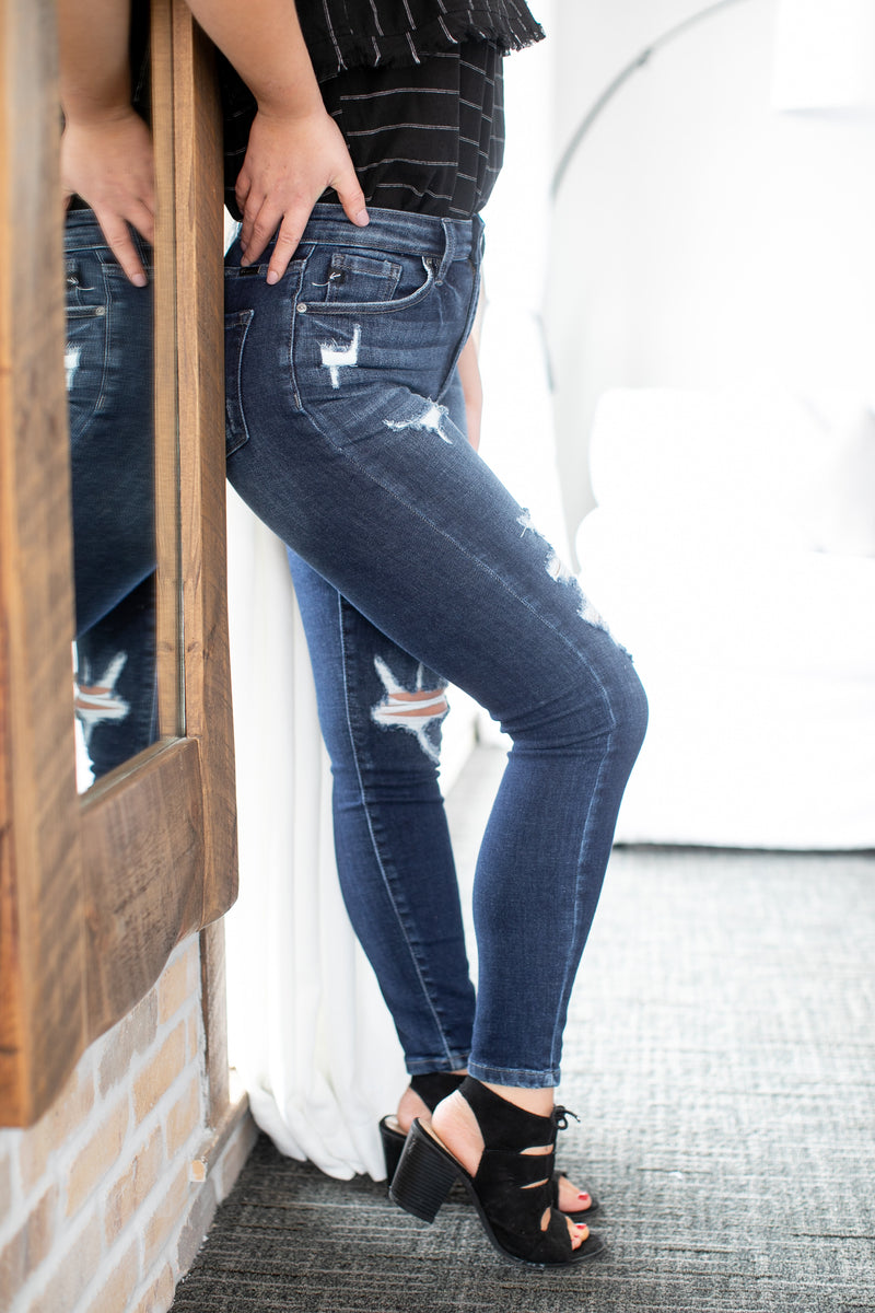 Just Like That High Rise Destructed Skinny - *LOW STOCK*