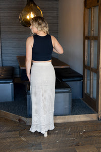 Beachside Stroll Hand Crochet Maxi Skirt - *1 LEFT*