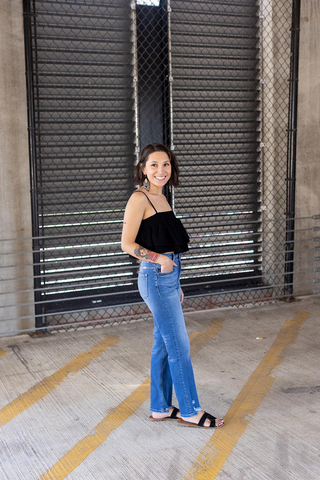Hear The Waves Tier Ruffle Tank - *1 LEFT*