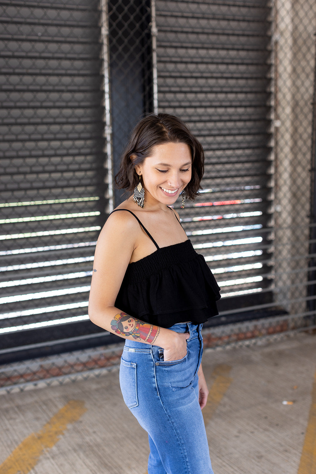 Hear The Waves Tier Ruffle Tank - *1 LEFT*