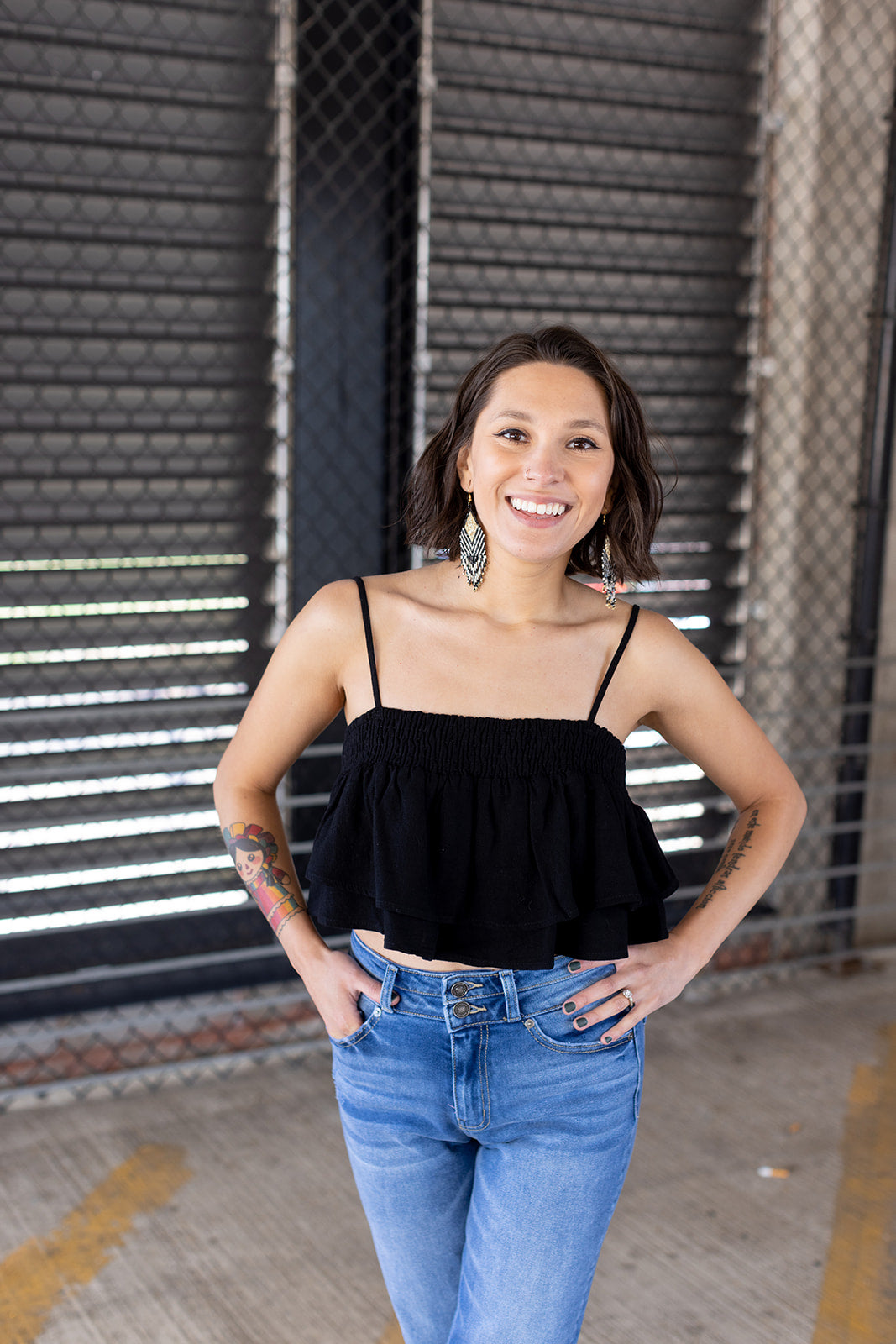 Hear The Waves Tier Ruffle Tank - *1 LEFT*