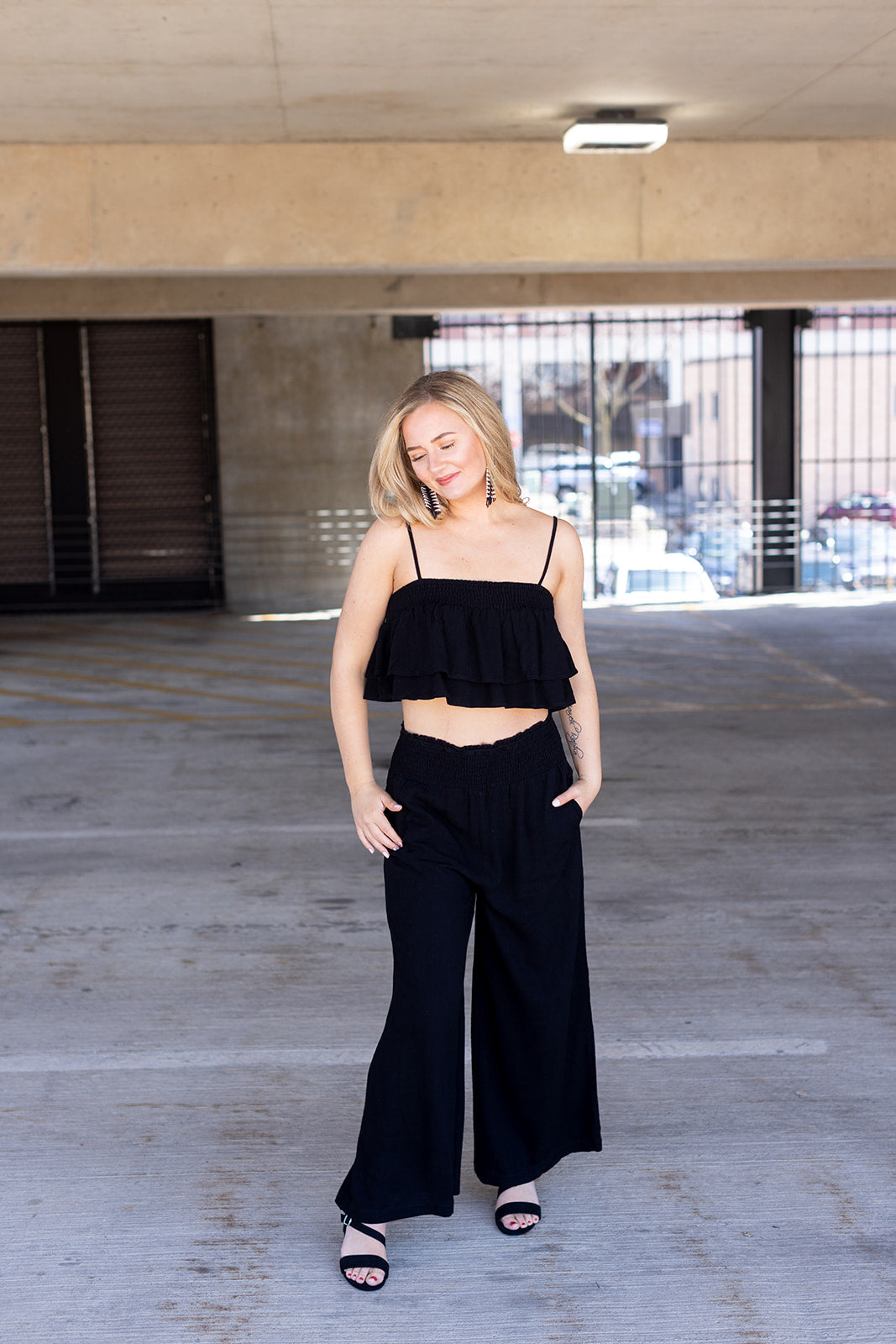 Hear The Waves Tier Ruffle Tank - *1 LEFT*