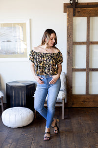 There She Goes Floral Top - *LOW STOCK*