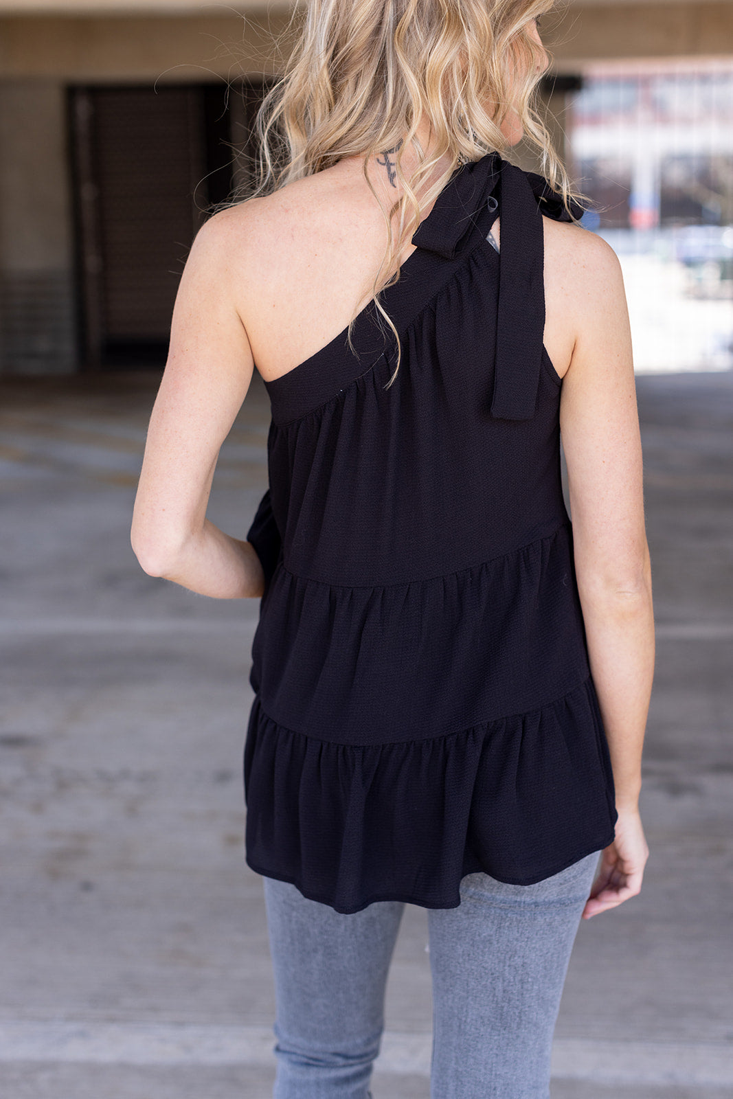 Evening Delight One Shoulder Tank - *1 LEFT*