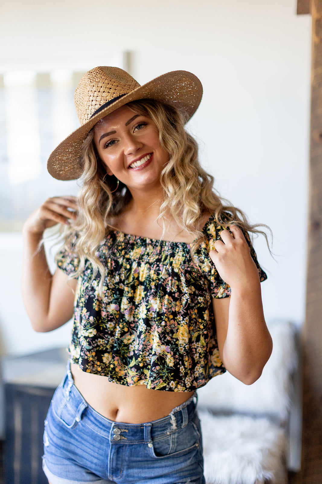There She Goes Floral Top - *LOW STOCK*